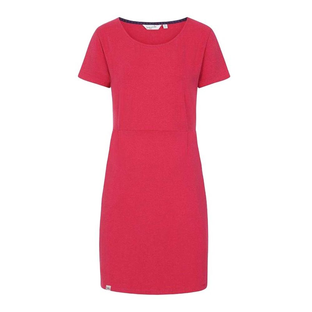 Lazy Jacks Womens/Ladies Plain Capped Sleeved Dress / Watermelon